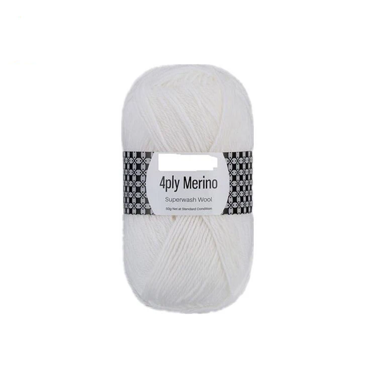 
Best Selling White Color Super Chunky Knitting Merino Wool Yarn 