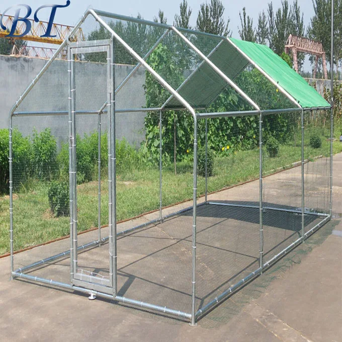 
Hot Sale Large Metal Chicken Coop Chicken Run Walk for animals cage run fence 