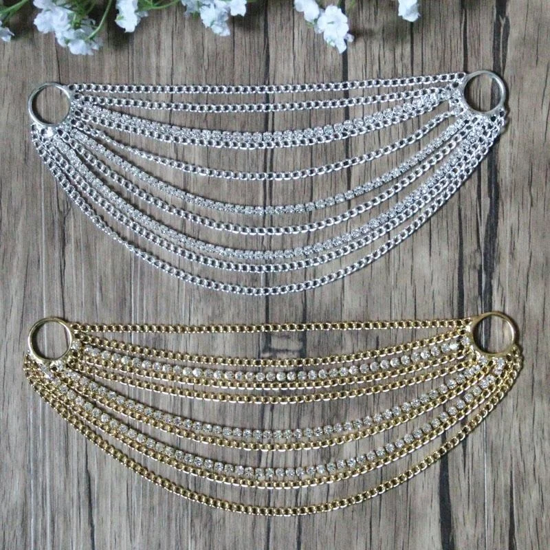 Wholesale 7' Bikini Connector for Swimming Wear Rhinestone Headband Shoe Buckle