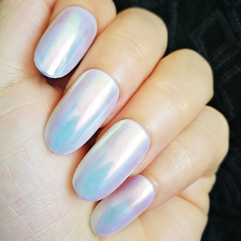 Color shift Aurora pigment, chrome mirror effect Rainbow neon Pigment for nail polish