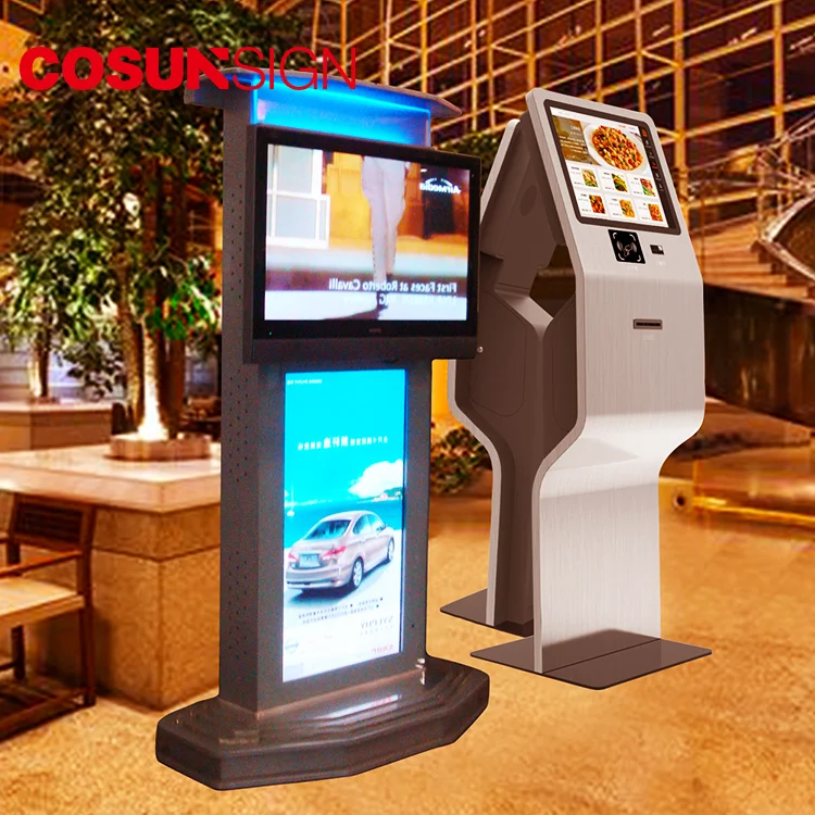 COSUN payment terminal one screen kiosk hotel with touch monitors