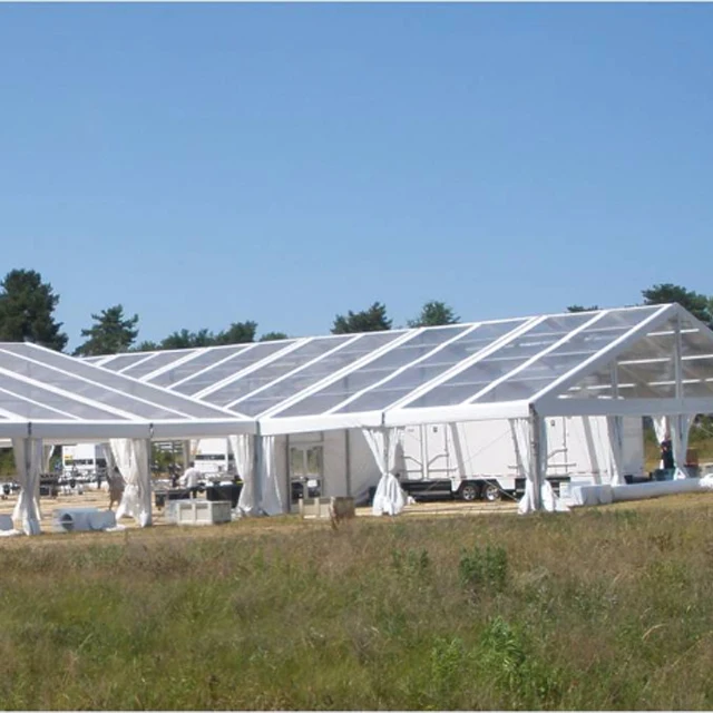 Outdoor transparent 300 people marquee luxury party tent for wedding events