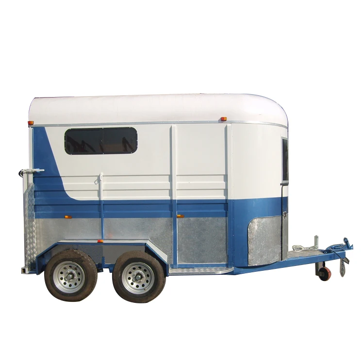 Australia standard horse carriage straight load 2 horse trailer for sale