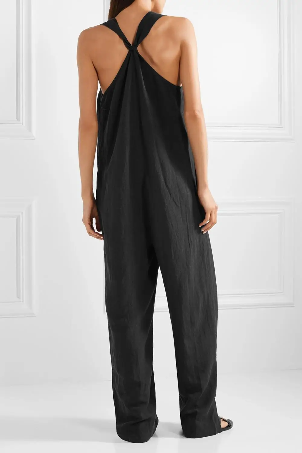 China wholesale clothing womens maternity linen-blend jumpsuit