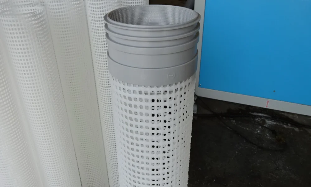 
Plastic filter net pipe making machine 