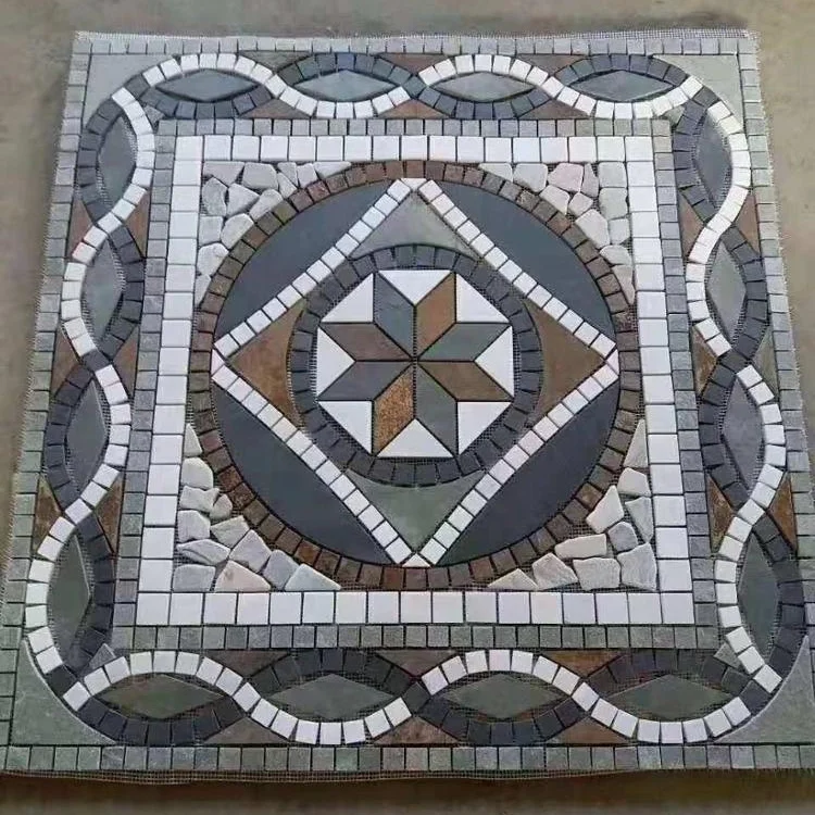 Slate Mosaic Pattern Decorative Natural Garden Round Paving Stone