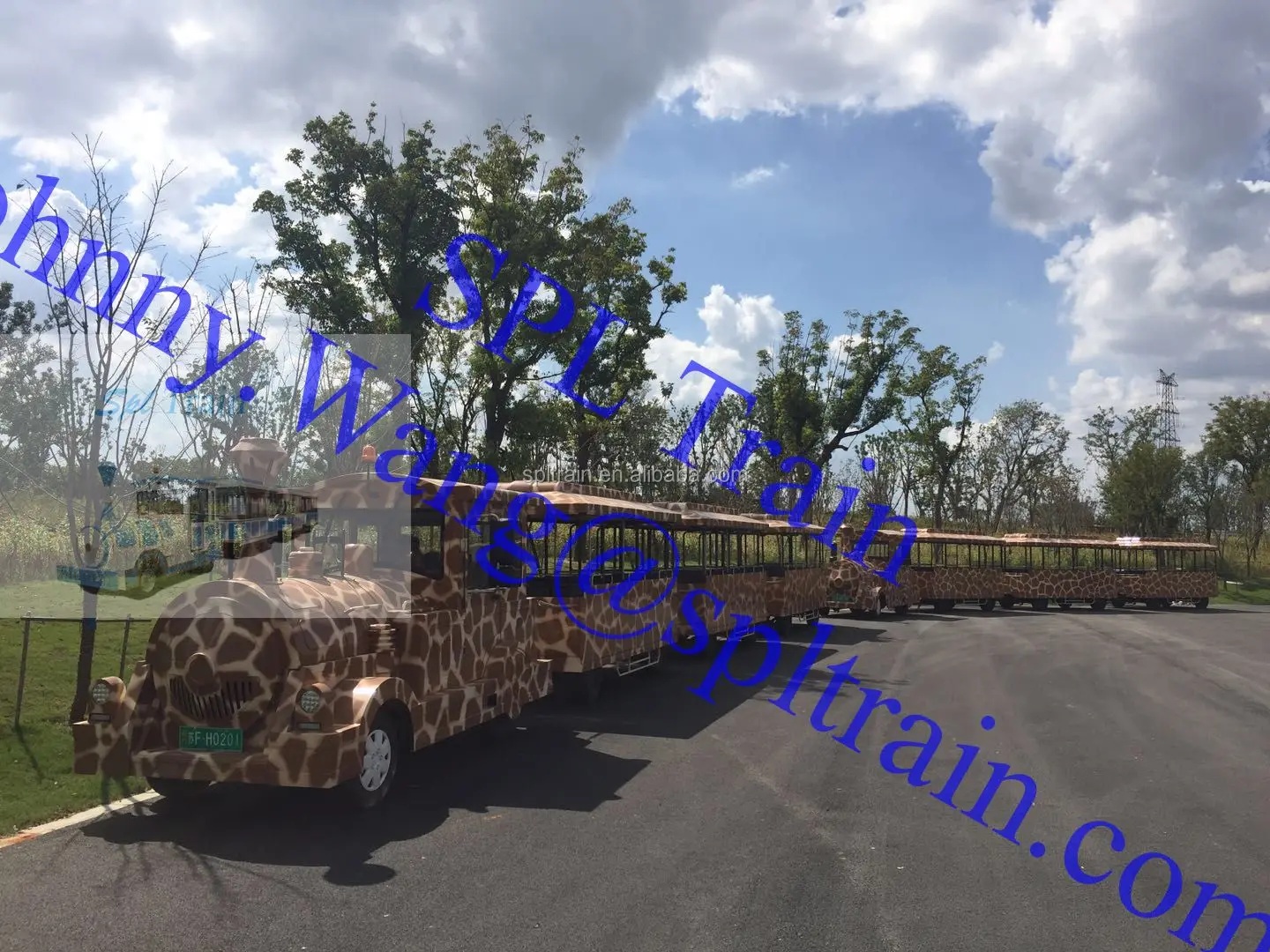 
Safari Park Animal Tourist Road Train for zoo 