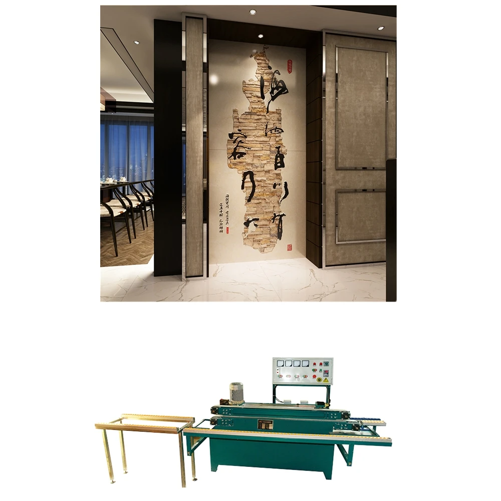 China supplied automatic glass brick making machine for 3D effect image floor tiles