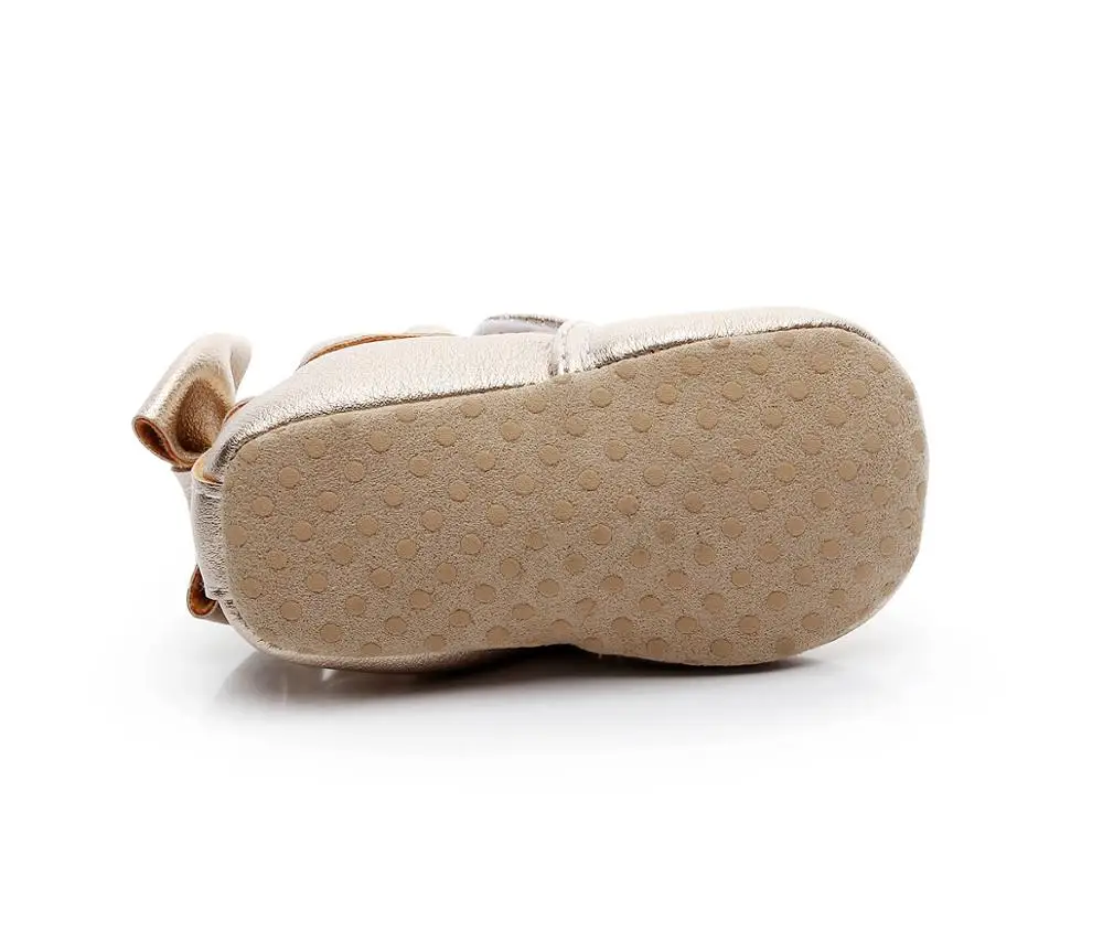 Hot sale gold Spring & Autumn leather Material Baby Shoes kids boys girls shoes