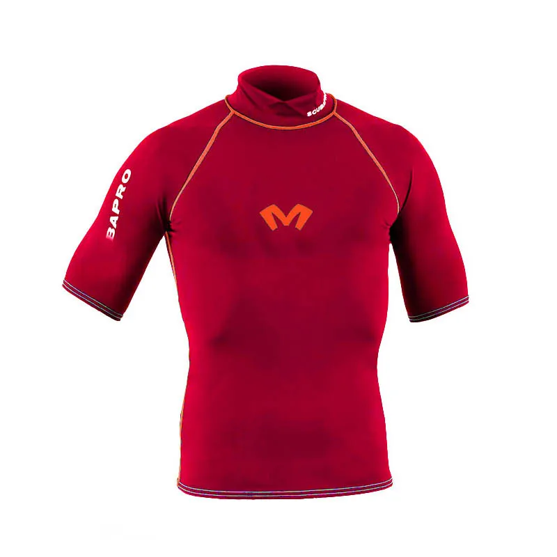 Anti uv sun protective short sleeve men rashguards shirt uv rash shirts beach surfing rashies guards