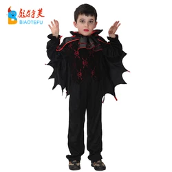 Halloween hot sale kids vampire cosplay costumes boys dark bat boy cosplay costumes