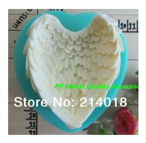 Super quality 3D angel wing bird big 9x9x4 cm Silicone couple baby mold mould cake tools baking decorating fondant tool