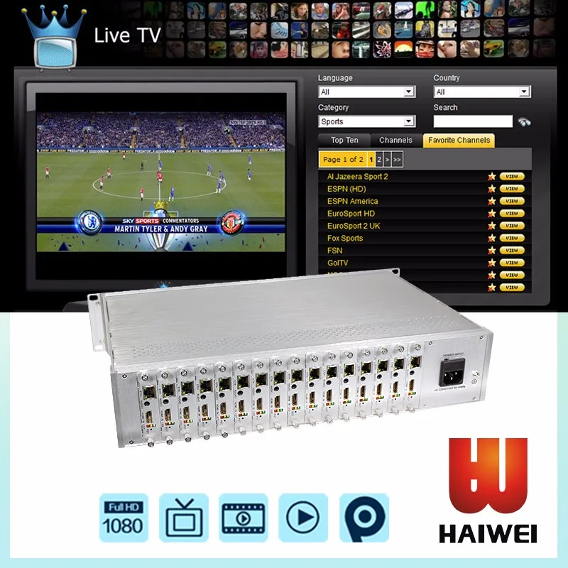 H2160-H онлайн-трансляции потокового видео в батарее HLS HTTP RTMP RTSP HDMI для IP Encoder