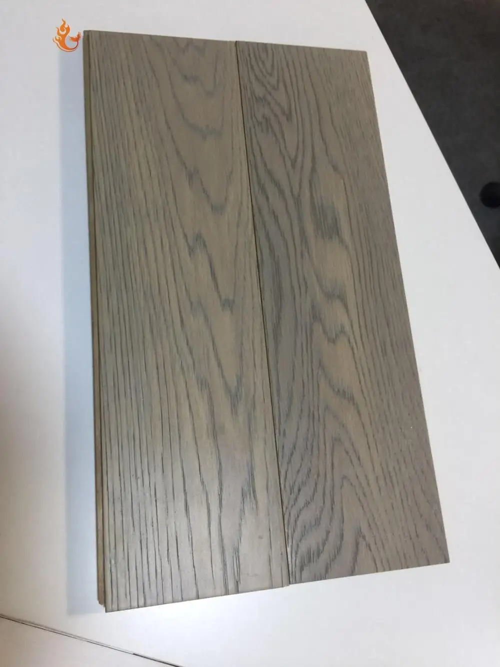 Класс AB широкая доска серый композитный дубовый деревянный пол фанера из дымчатого дуба
