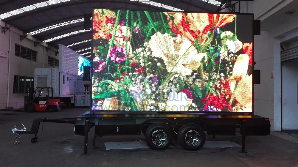 
2017 latest fashion top design led sign trailer for sale ODM 