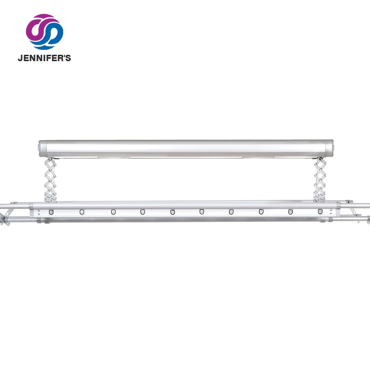 Factory Direct Sales Convenient Design Electric Drying Foldable Aluminum Clothes Hanger With LED Lighting