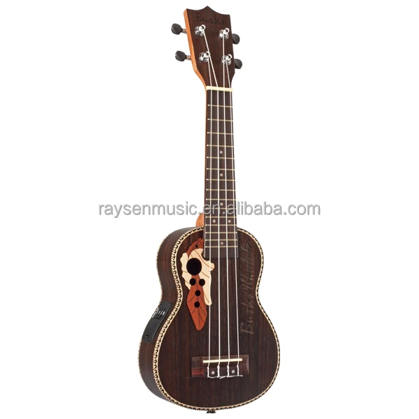 Rosewood Electric Ukulele concert Tenor size Children Toys Wooden Musical Instrument