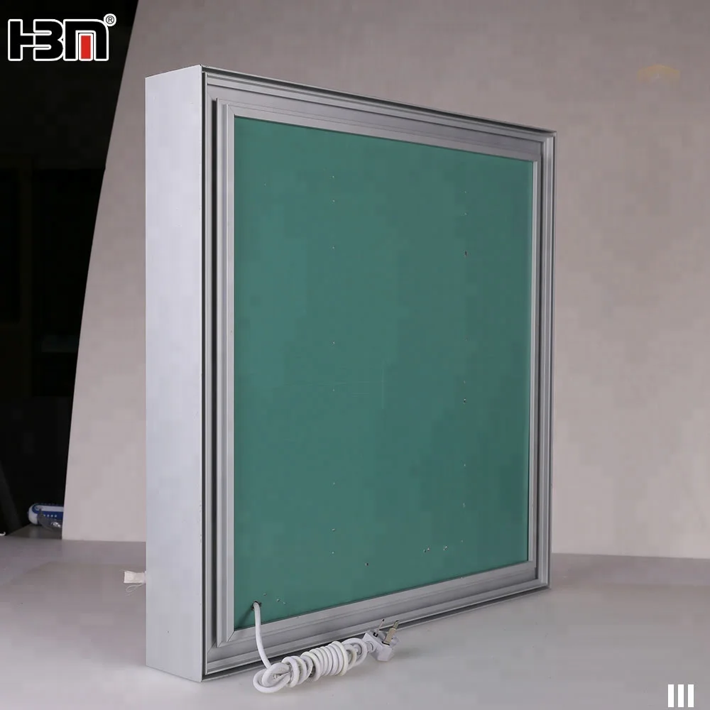 textile lightbox led edge-lit light box for cloth store Single side LED backlit Aluminum frame fabric light box