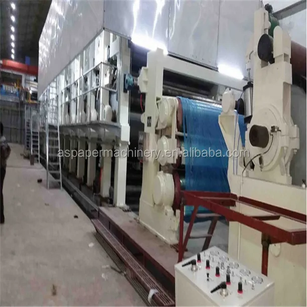 fluting and test liner paper / rolling paper production machinery from rice straw