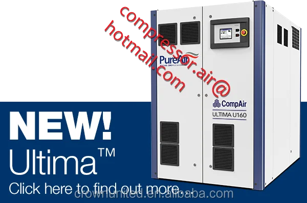 Компрессор воздуха CompAir Ultima U75 U90 U110 U132 U160 с воздушными концами HP/LP переменной скоростью