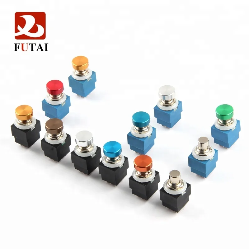 
Stomp Foot Switch Illuminated Bi-Color Led Ture Bypass Guitar Effect Push Button 3PDT On On Foot Pedal 