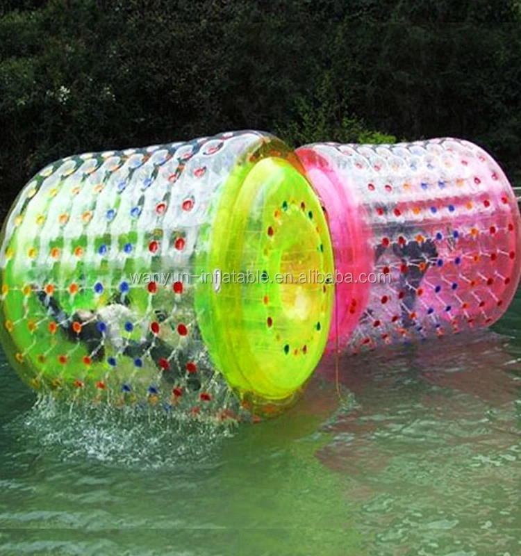 Transparent inflatable water roller inflatable floating water park