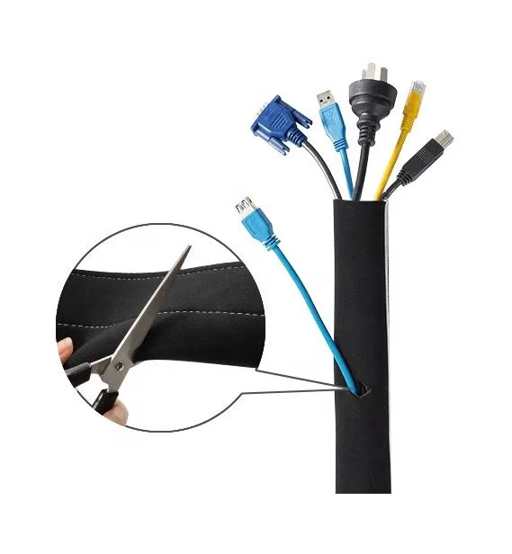 Neoprene cable wrap Neoprene cable organizer
