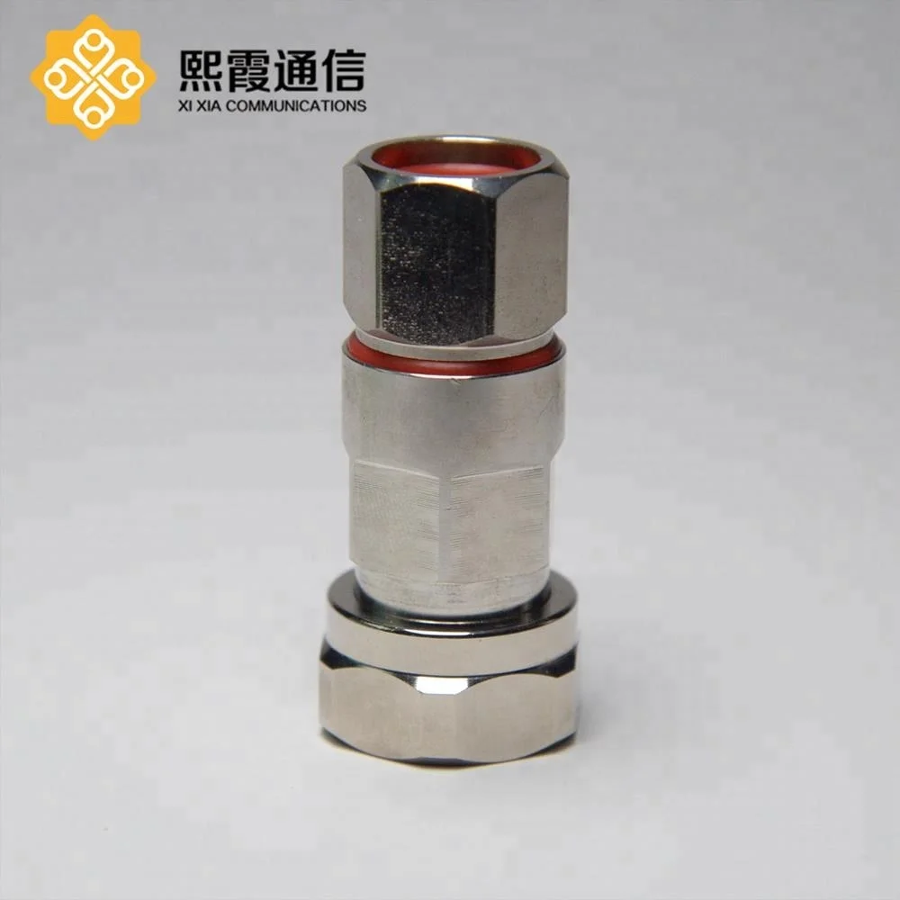 
4.3-10 Mini DIN Male connector copper Connector 1/2' Super Flexible feeder cable 