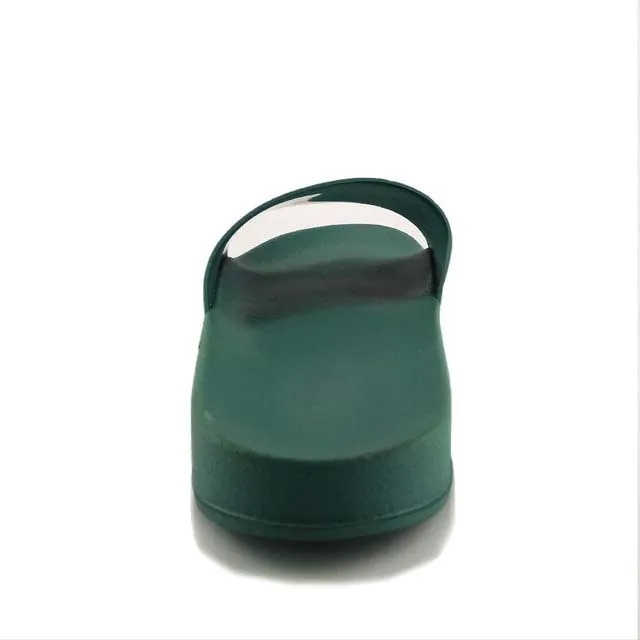 Шлепанцы Greatshoe на заказ, пустые шлепанцы, летние мужские шлепанцы, зеленые шлепанцы, мужские шлепанцы, обувь