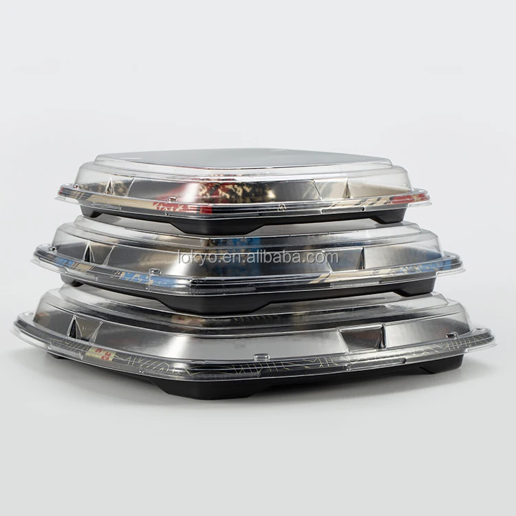 LOKYO коробка для еды на вынос, суши, Квадратный пластиковый одноразовый поднос для суши