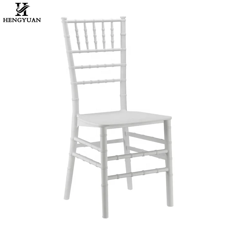 Latest Cheap Stacking White Monoblock Design One Piece Tiffany Chair For Weddings And Event