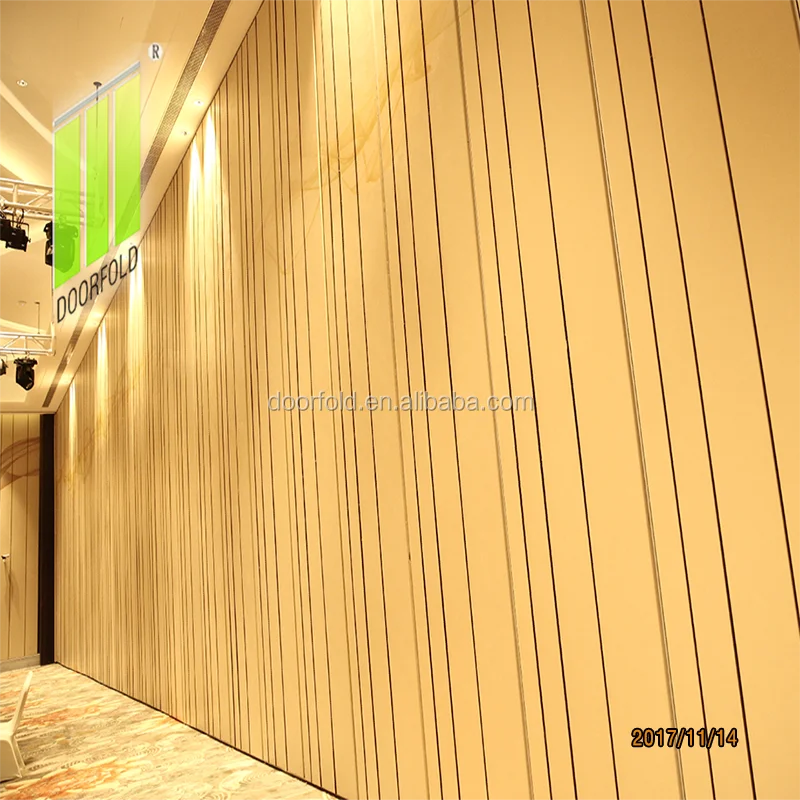 STC 53DB soundproof folding partition for banquet hall soundproof room partition for hotel sliding wall partition