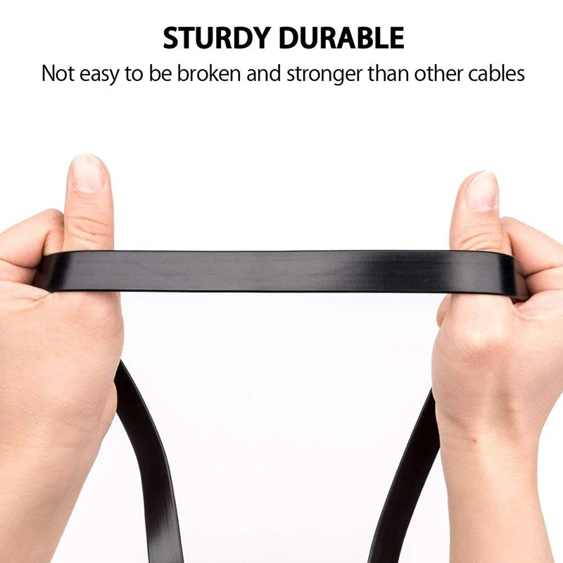 OBD 2 Flat Ribbon Extension Cable 16 Pin Male to Female Port | Extender for Scan Tools, Diagnostic Reader, GPS Tracker