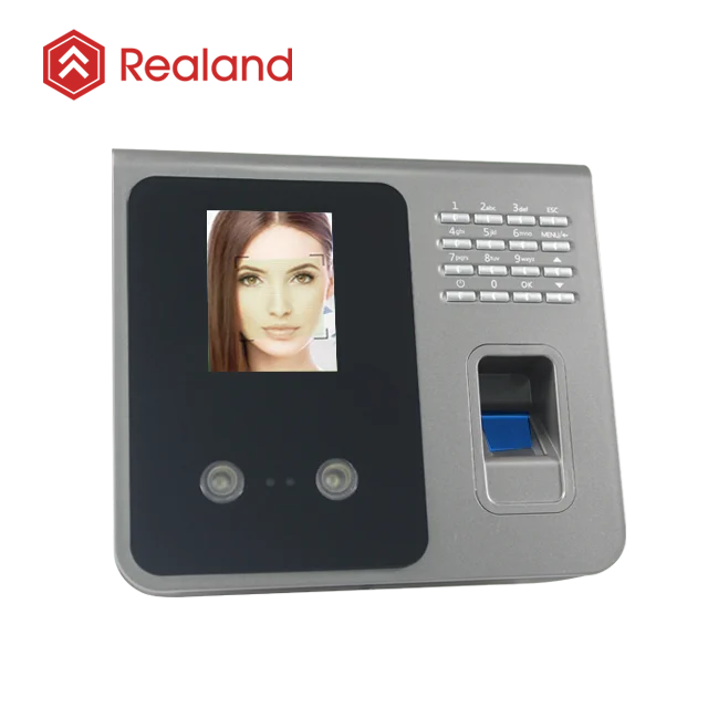 Realand F391 Professional Face Recognition Biometric Fingerprint Time Attendance System Optional WIFI