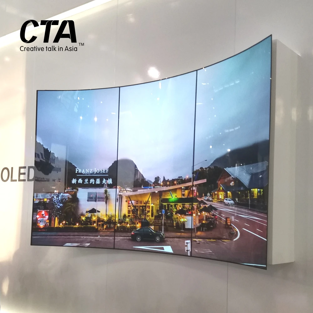 Fashion design LED curved video wall screen panel 1x3 2x2 4x6 with controller