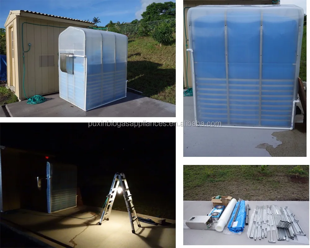 China Puxin Family Size Portable Biogas Anaerobic Digester for Abattoir House Waste Disposal