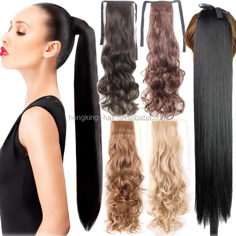 Cheap Factory Price Human Hair Ponytail Extension Magic tape for reseller