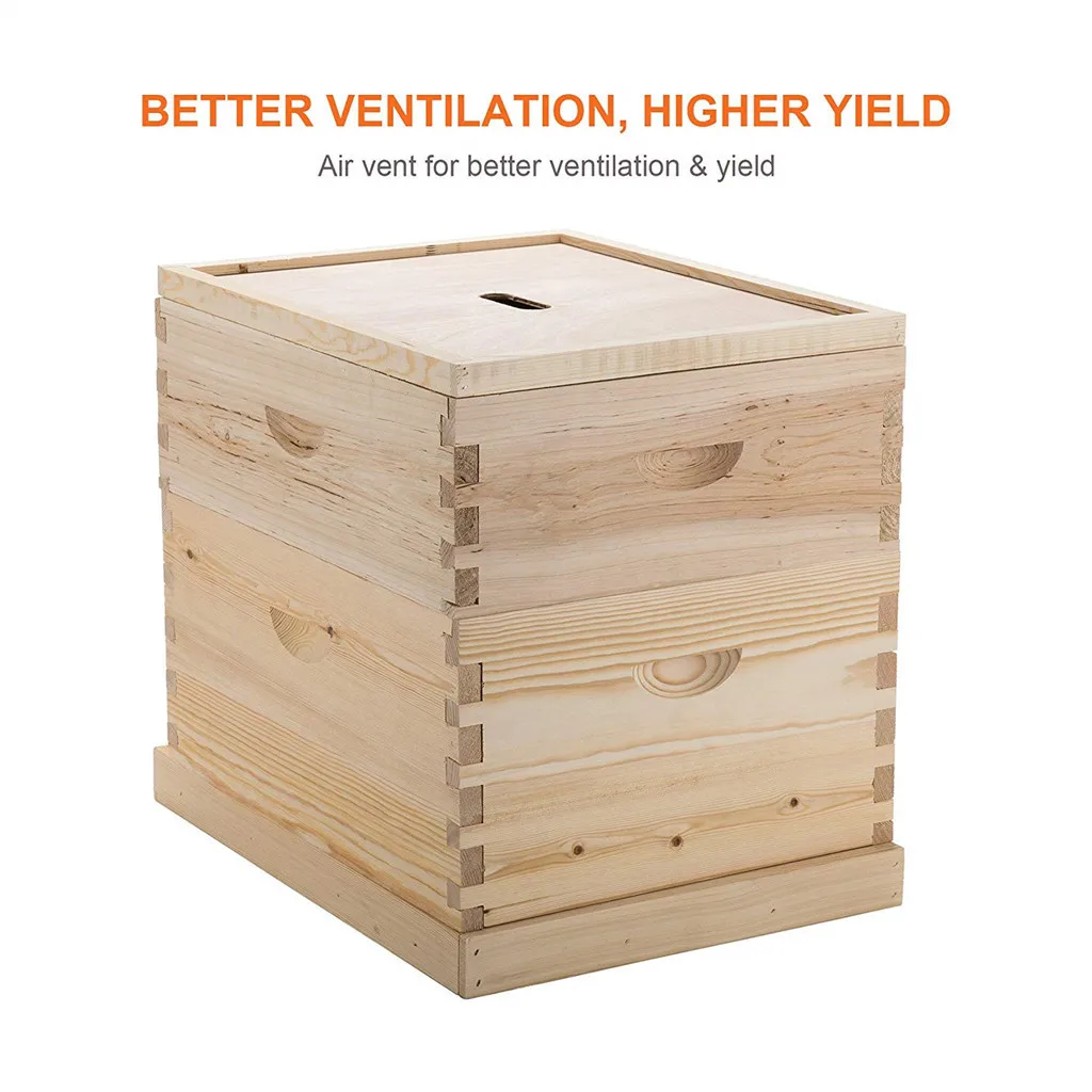 
Hot sale apiculture equipment beehive langstroth bee hives with 2Layer for apicultura 