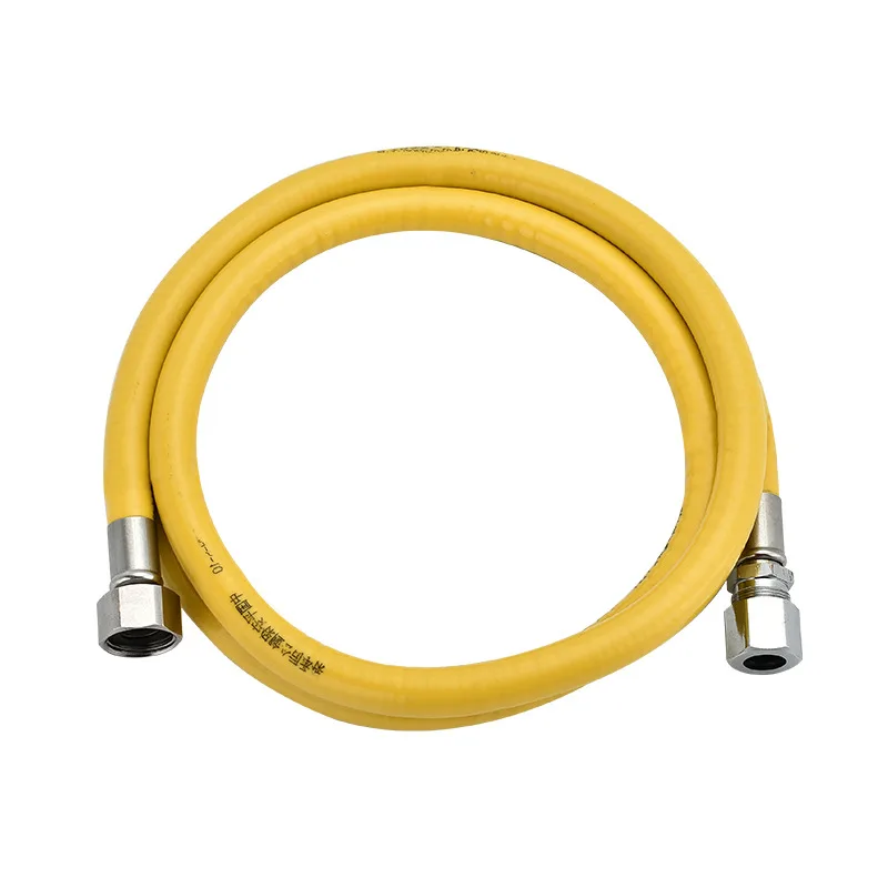 201/304/316 SS stainless steel corrugated yellow cooking gas hose