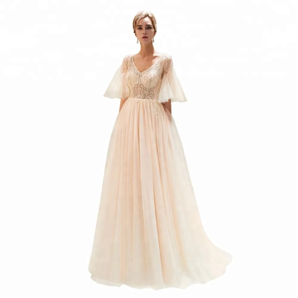 Новинка, коктейльное пакистанское платье, вечернее розовое золото, оптовая продажа