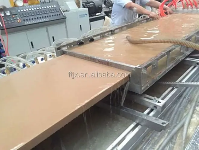China supplier pvc wood plastic composite door panel making machine /wpc profile production line