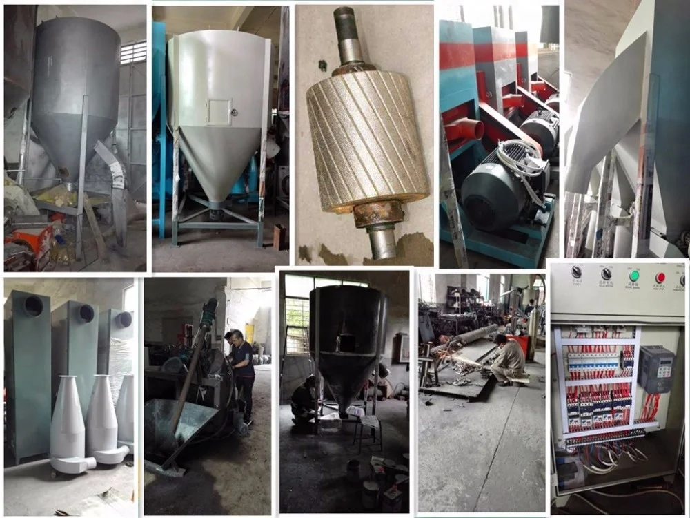 hengfeng truck tire cutting grinding powder machine / separated steel wire metal shredder machine / shoes shredder for recycling