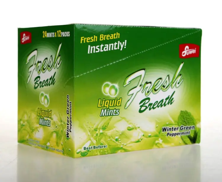 fruit flavor oral breath cool liquid mint