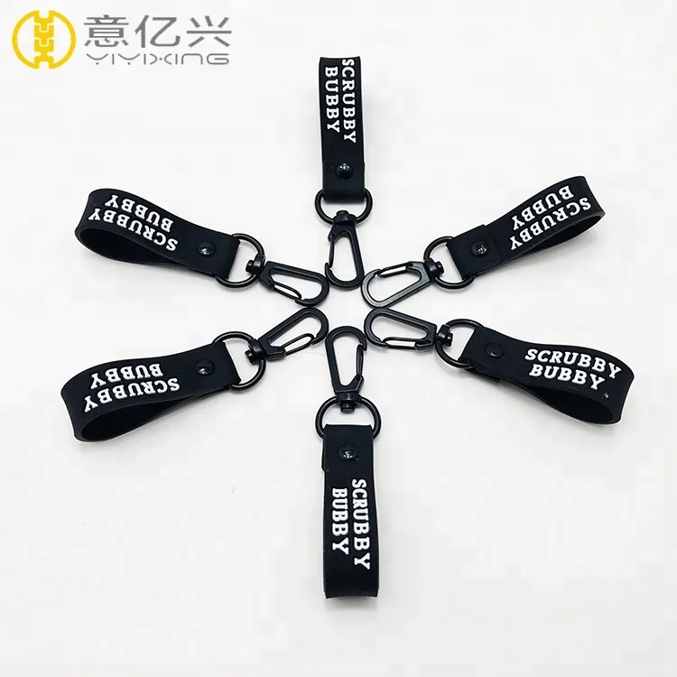 
Superior quality phone small wire rope short rubber lanyard silicone rubber lanyard 