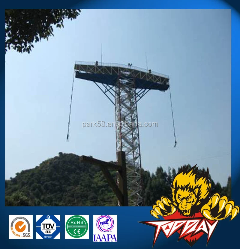 Steep cliff big bungee jump equipment for sale