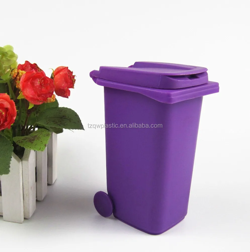 School Used Plastic Mini Desk Wheelie Bin,Pen Holder