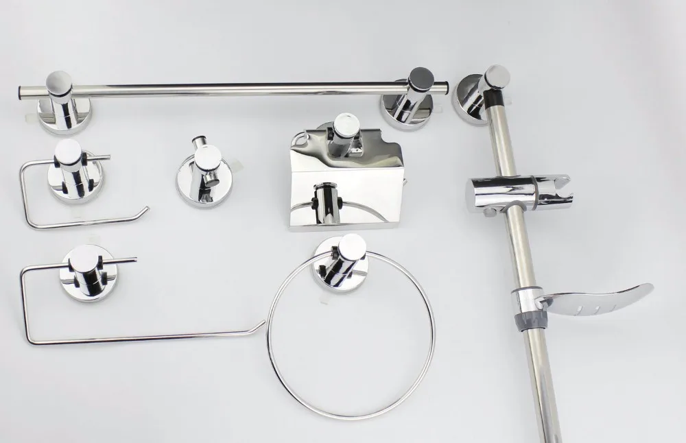 
Luxury Bathroom Accessories Towel Ring shelf Push to Lock Suction Cup 