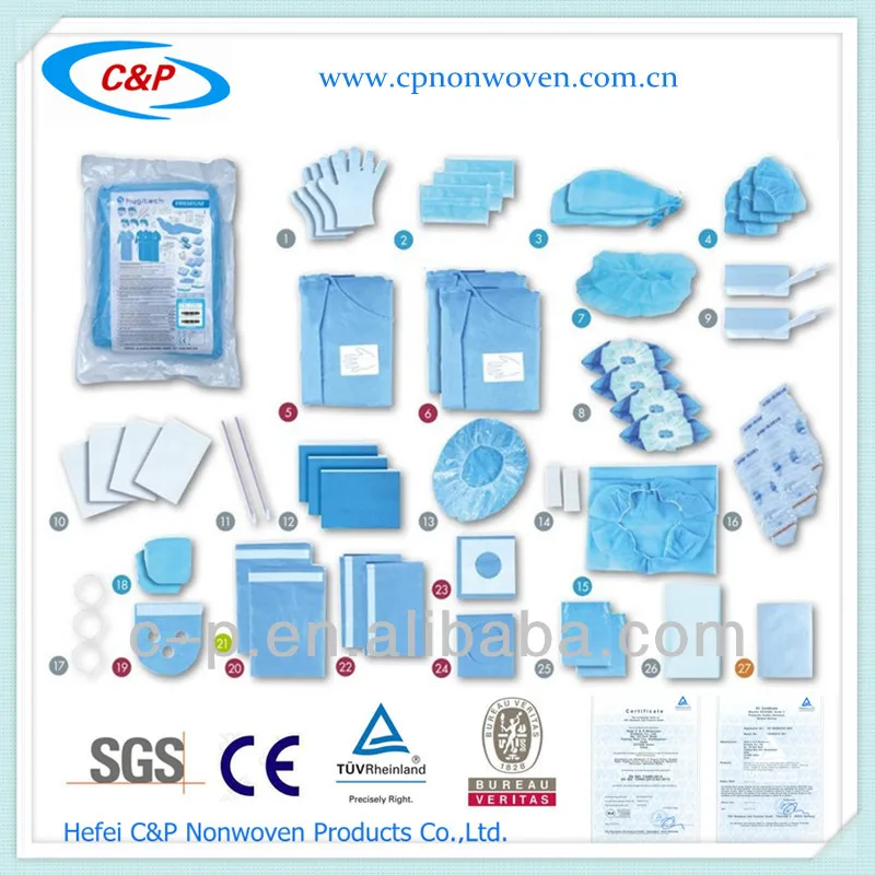 Factory Supply Hospital Use Disposable EO Sterile Dental Drape Pack Kit For Guided Implantology