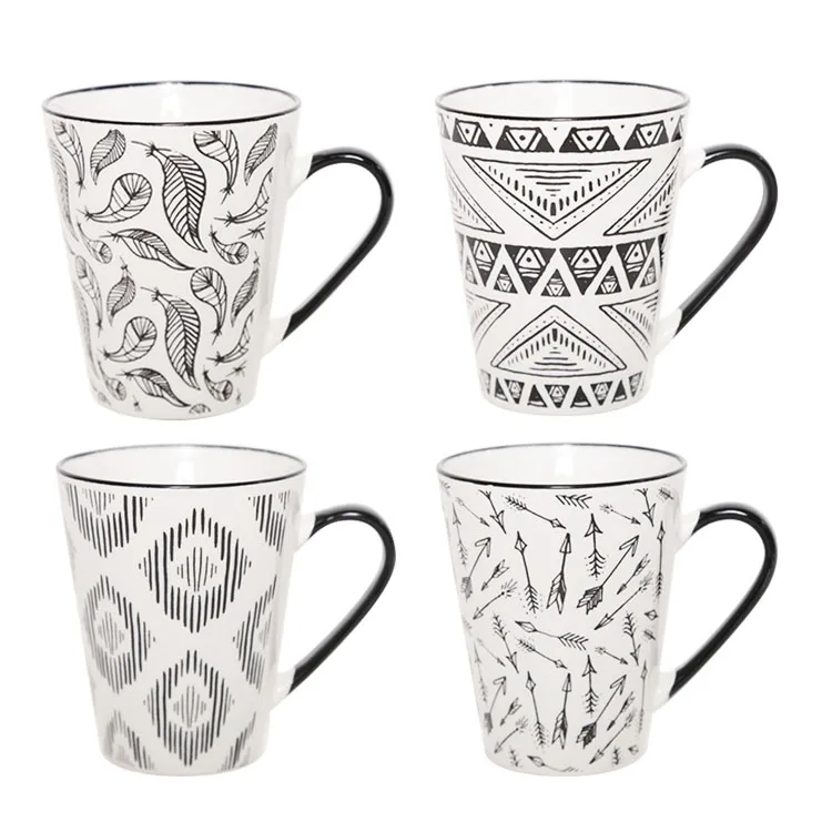 heart design bullet shape porcelain coffee mug/ramantic porcelain cup