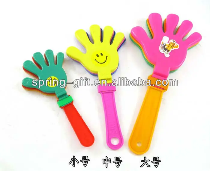 Large Size Plastic Noise Maker Party Cheering Clapper  Sport Game Fans Toy Palm Clappers Led Hand Clappers